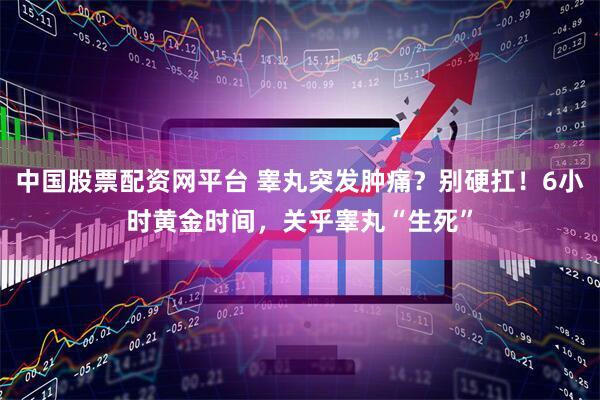 中国股票配资网平台 睾丸突发肿痛？别硬扛！6小时黄金时间，关乎睾丸“生死”